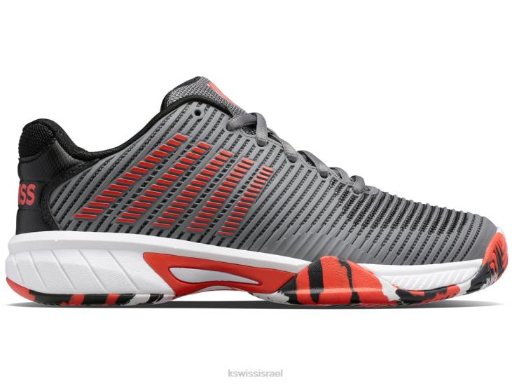 ילדים אפור פלדה/שחור ג'ט/כתום חריף היפרקורט אקספרס 2 Z2PR414 K-Swiss טֶנִיס