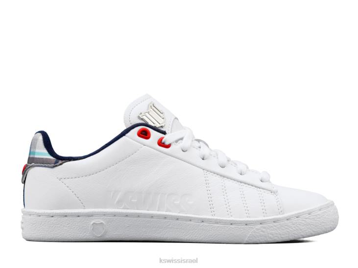 נשים משבצת לבנה/מכללה מגרש 66 x 11 מאת ונוס וויליאמס Z2PR354 K-Swiss נעליים