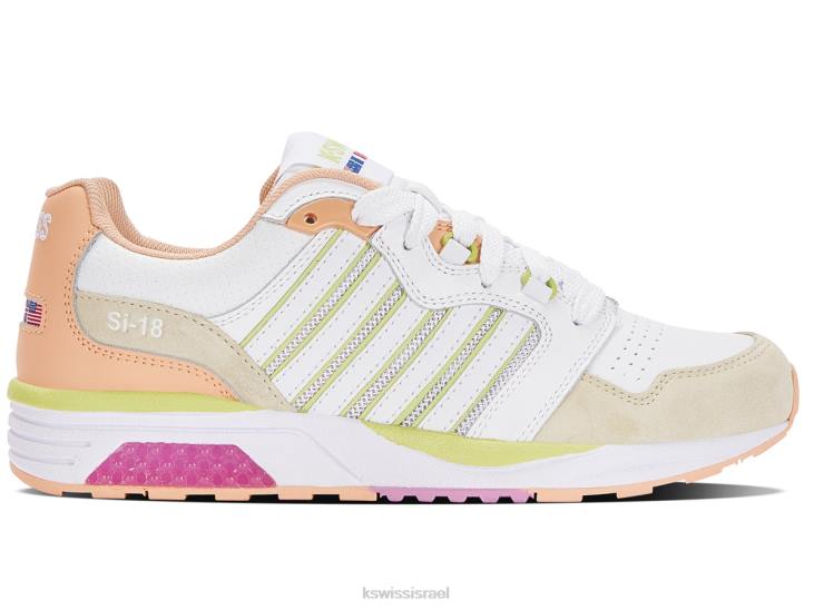 נשים לבן/כמעט משמש/ירוק דאקירי si-18 ראנל Z2PR278 K-Swiss נעליים