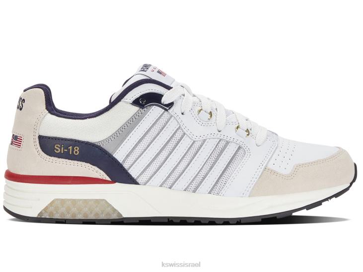 גברים בציר wht/טווס/סמבה si-18 ראנל זמש ארה"ב Z2PR76 K-Swiss נעליים